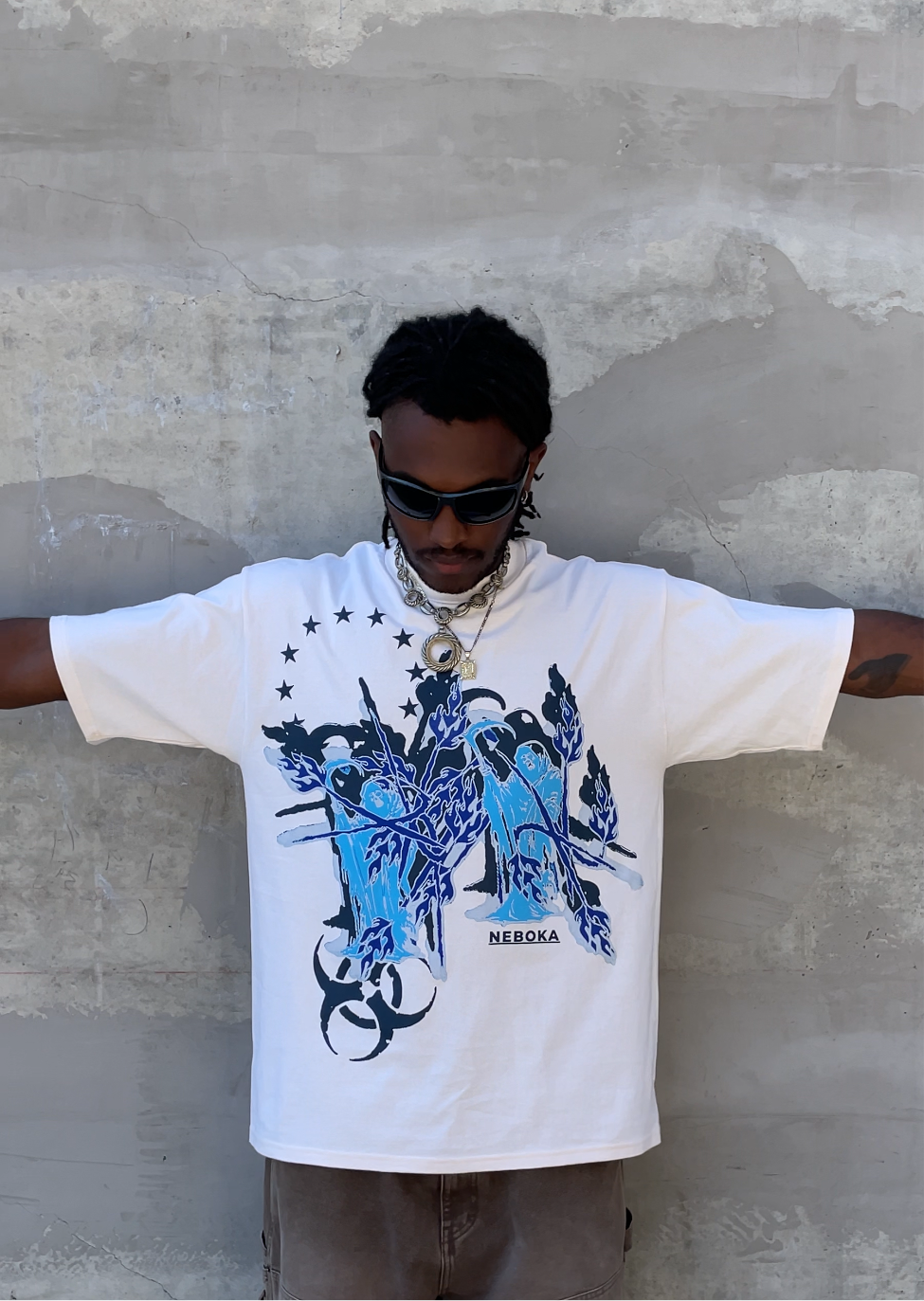 Liquid Sword Tee- Cream